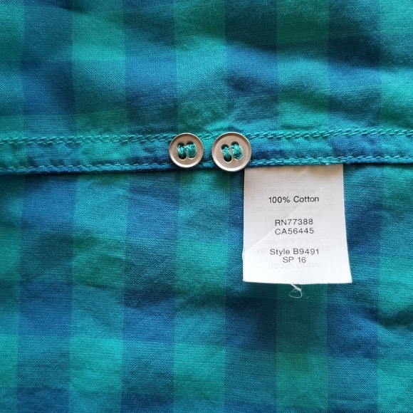 SOLD - J Crew Button Up Blue Shirt (SZ S) - Picture 5 of 5